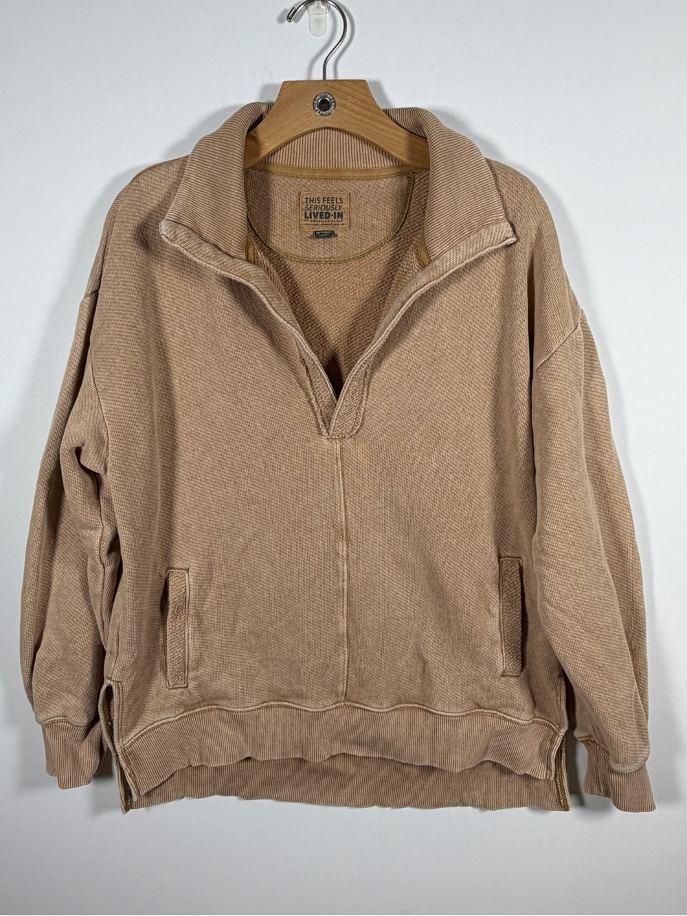 American Eagle Outfitters Women's seriously lived-in Pullover Sweatshirt